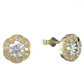 BG zlaté náušnice 994 Žluté zlato - 585 Diamant
