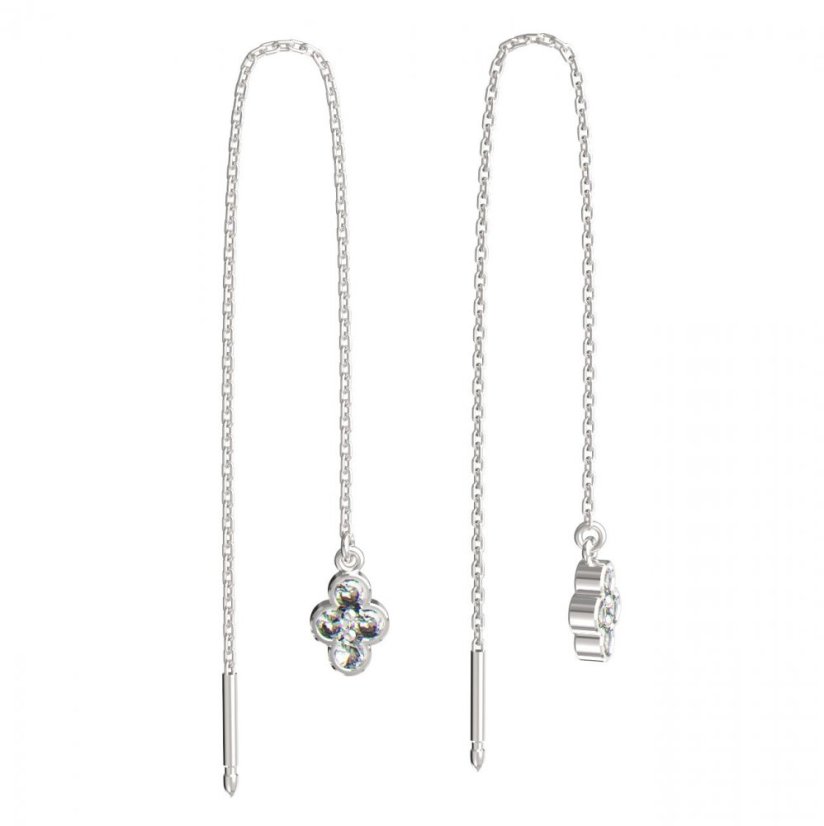 BeKid dětské náušnice 295 Bílé zlato - 585 Diamant