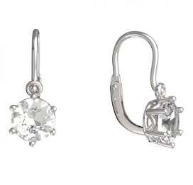 BeKid dětské náušnice 1295 Bílé zlato - 585 Diamant