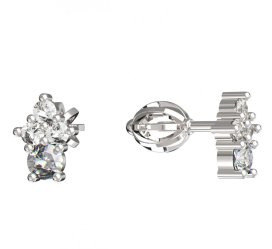 BeKid dětské náušnice 159 Bílé zlato - 585 Diamant