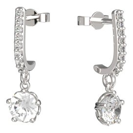 BeKid dětské náušnice 875 Bílé zlato - 585 Diamant