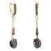 BG earring oval 493-B93 - Metal: Silver 925 - rhodium, Stone: Garnet