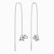 BeKid, Gold kids earrings -1159 - Switching on: Pendant hanger, Metal: Yellow gold 585, Stone: Light blue cubic zircon