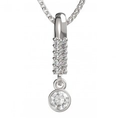 BG zlatý přívěšek  722 Bílé zlato - 585 Diamant