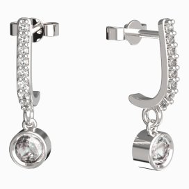 BeKid dětské náušnice 770 Bílé zlato - 585 Diamant