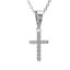 Zlatý přívěsek křížek s lab-grown diamantem, žluté zlato 585 – 1106