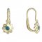 BeKid, Gold kids earrings -838 - Switching on: Brizura 0-3 roky, Metal: Yellow gold 585, Stone: White cubic zircon