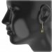 BG earring oval 479-B94 - Metal: Silver 925 - rhodium, Stone: Garnet