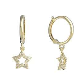 BeKid dětské náušnice hvězdička 826 Žluté zlato - 585 Diamant