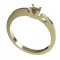 BG gold ring garnet or moldavit 795 - Metal: Yellow gold 585, Stone: Moldavite