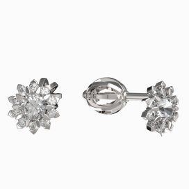 BeKid dětské náušnice 987 Bílé zlato - 585 Diamant