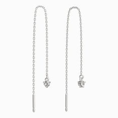 BG zlaté náušnice 779 Bílé zlato - 585 Diamant