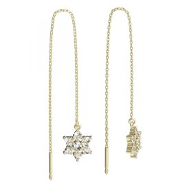 BeKid dětské náušnice hvězdička 090 Žluté zlato - 585 Diamant