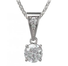BG zlatý přívěšek  727 Bílé zlato - 585 Diamant