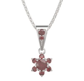 BG přívěšek 978 Stříbro 925 - rhodium Granát