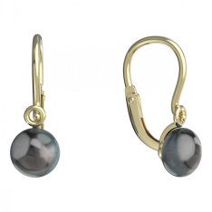 BeKid dětské náušnice 1291 s perlou Žluté zlato - 585