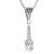 BG zlatý přívěšek s diamanty 639 Bílé zlato - 585 Diamant lab-grown