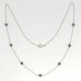 BG náhrdelník přírodní broušený granát   031B - Kov: Stříbro 925 - rhodium, Kámen: Granát