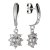 BG zlaté náušnice s diamanty 627 Bílé zlato - 585 Diamant lab-grown