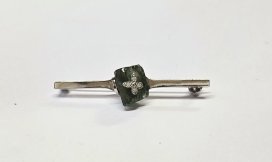 BG brož s přírodním kamenem-Vltavín 003