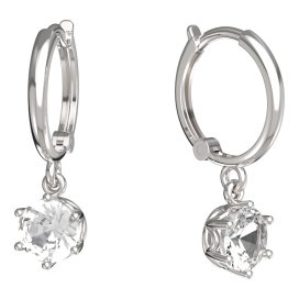 BeKid dětské náušnice 1295 Bílé zlato - 585 Diamant
