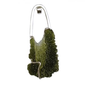 BG náhrdelník přírodní kámen-Vltavín 007