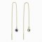 BeKid, Gold kids earrings -101 - Switching on: Pendant hanger, Metal: White gold 585, Stone: Red cubic zircon