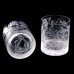 set of two crystal hand cut glasses Šafránek 3921+3922