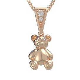 BG zlatý přívěs medvídek 1583 Růžové zlato 585 (30-90dní)