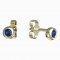 BeKid, Gold kids earrings -101 - Switching on: Screw, Metal: White gold 585, Stone: Red cubic zircon