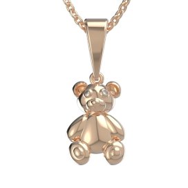 BG zlatý přívěs medvídek 1583 Růžové zlato 585 (30-90dní)