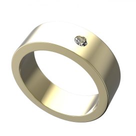 BG zlatý snubní prsten 657/m17 Žluté zlato - 585 Diamant