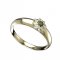 BG moldavit ring - 886T - Metal: White gold 585, Stone: Moldavite and cubic zirconium