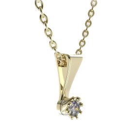 BG zlatý přívěšek 554 Žluté zlato - 585 Diamant