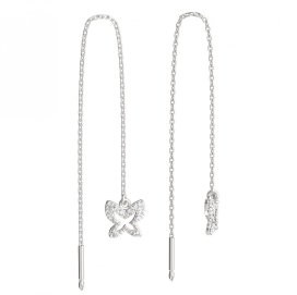 BeKid dětské náušnice motýlek 846 Bílé zlato - 585 Diamant