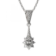 BG zlatý přívěšek  627s Bílé zlato - 585 Diamant