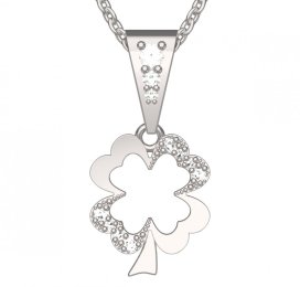 BG zlatý přívěšek 1170 Bílé zlato - 585 Diamant