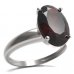 BG ring oval 480-I - Metal: Silver 925 - rhodium, Stone: Garnet
