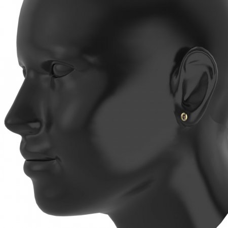 BG earrings with garnet 1580