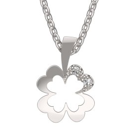 BG zlatý přívěšek 1171 Bílé zlato - 585 Diamant