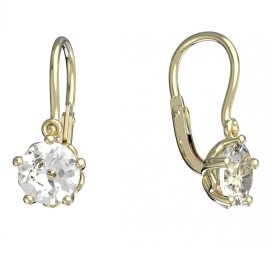 BeKid dětské náušnice 875 Žluté zlato - 585 Diamant