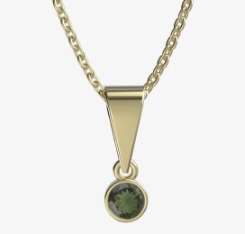 BG zlatý přívěšek 722 Žluté zlato - 585 Vltavín