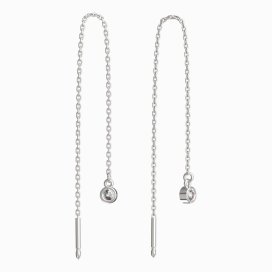 BeKid dětské náušnice 767 Bílé zlato - 585 Diamant