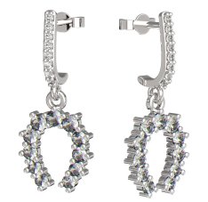 Bg náušnice 001 Bílé zlato - 585 Diamant