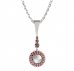 BG přívěs s přírodní perlou 540-B - Kov: Stříbro 925 - rhodium, Kámen: Granát a perla