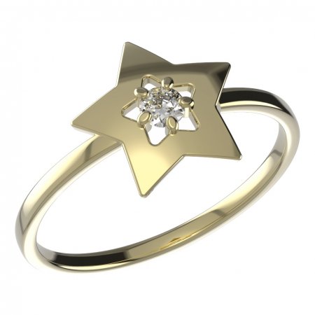 BeKid Baby Goldring 824 - Metall: Gelbgold 585, Stein: Diamant