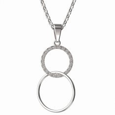 BG zlatý přívěšek kruh  1163 Bílé zlato - 585 Diamant
