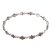 BG náramek 063 Stříbro 925 - rhodium Granát