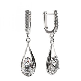 BG zlaté náušnice 638 Bílé zlato - 585 Diamant