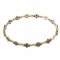 BG bracelet 063 - Metal: Silver - gold plated 925, Stone: Garnet